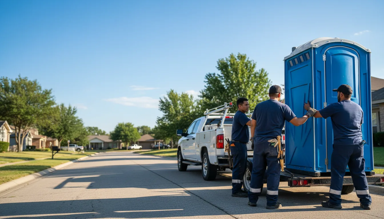 Portable Toilet Rental in Lueders, TX near me
